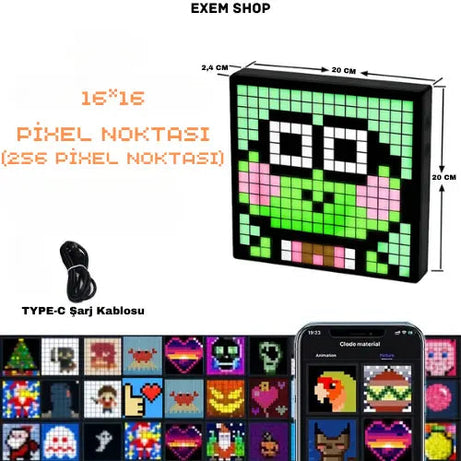 Pixel Art Led Ekran Exem Shop