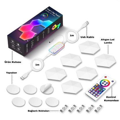Altıgen Led Exem Shop
