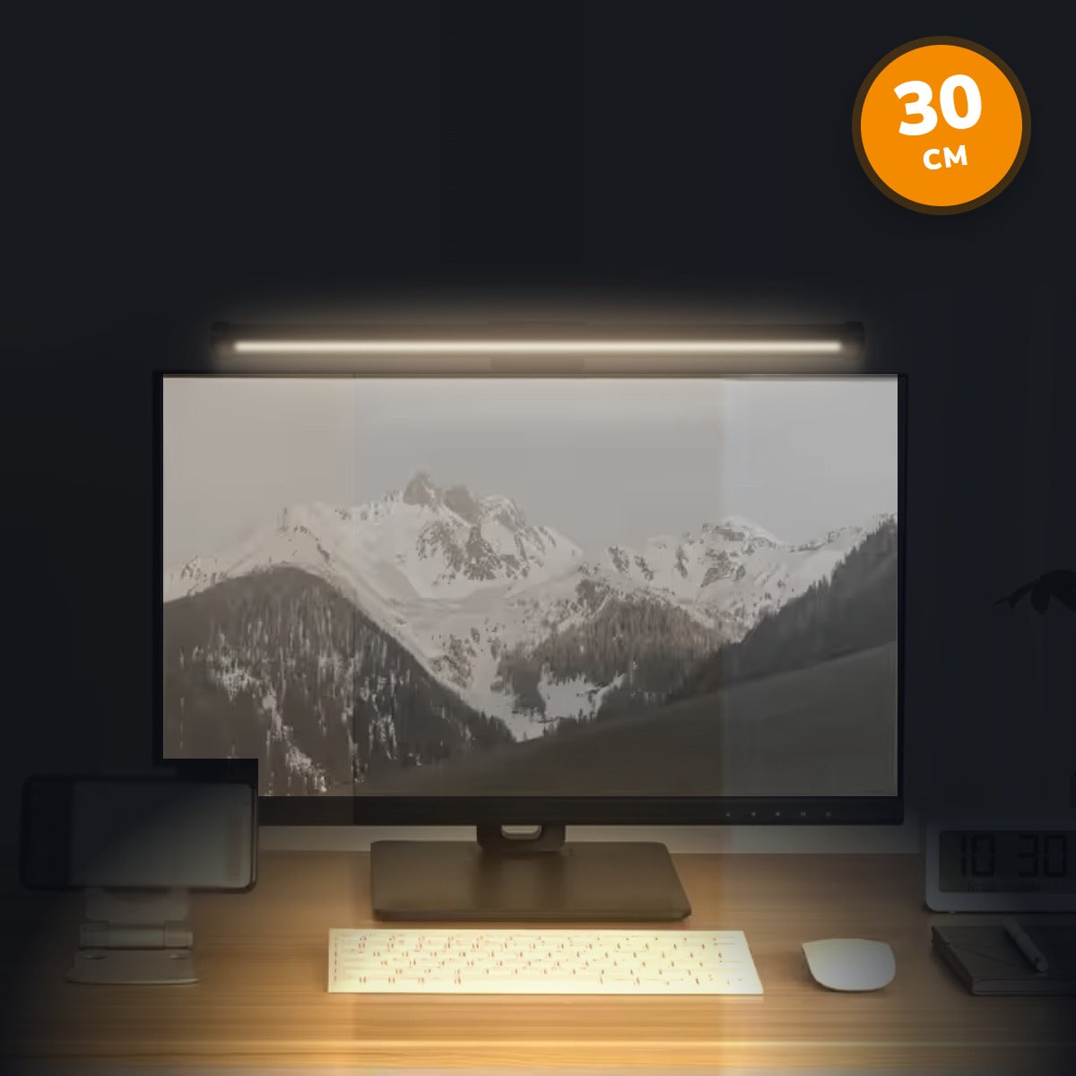 Dokunmatik Monitör Işık Çubuğu 30 CM – 3 Işık Modlu USB Ekran Lambası