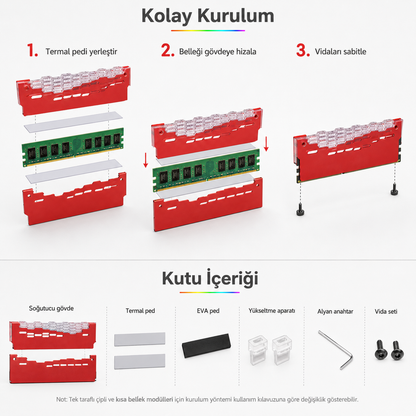 Kristal ARGB RAM Soğutucu Kılıfı